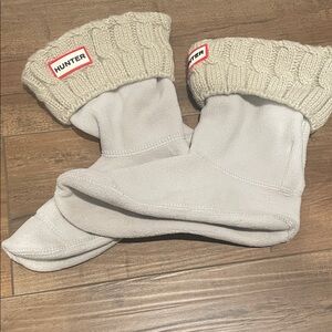 Hunter Ivory Knit Boot Socks